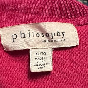 Philosophy Pink Women's Top